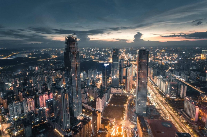 南寧東盟商務區實景圖