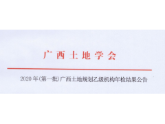 中創公司順利通過土地規劃年檢_廣西土地規劃乙級機構