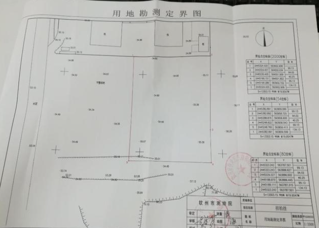 用地勘測定界圖