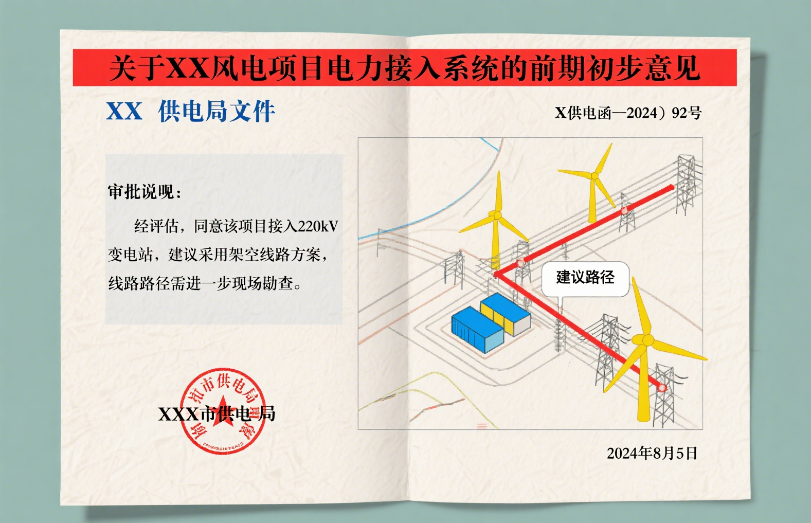 前期接入初步意見（供電局）